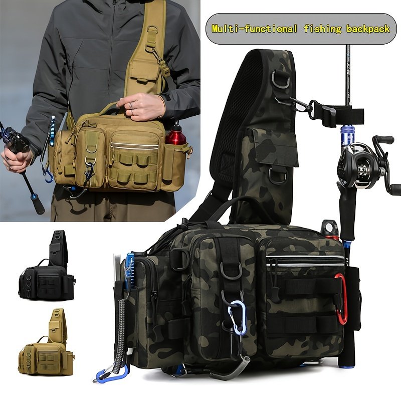Hunter backpack in coyote brown with quick-release buckle and organizer sleeves