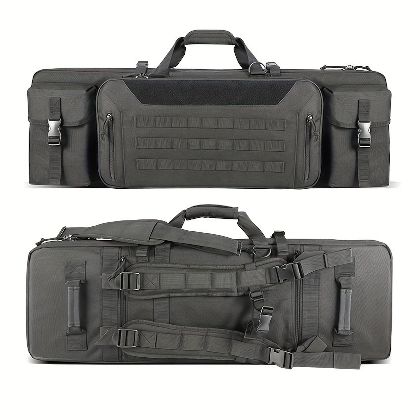Hunter backpack with MOLLE webbing and backpack straps for carrying long guns up to 42 inches