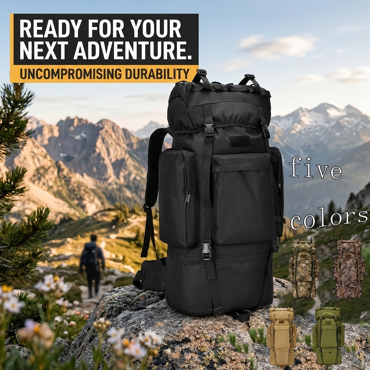 Adult wearing one of the durable hunting backpacks for multi-day backcountry trips