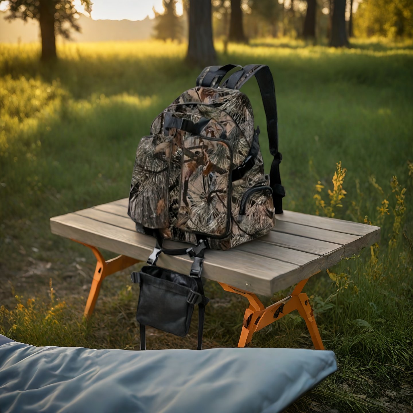 Best saddle hunting backpack showing drop-down utility pouch and zippered compartments