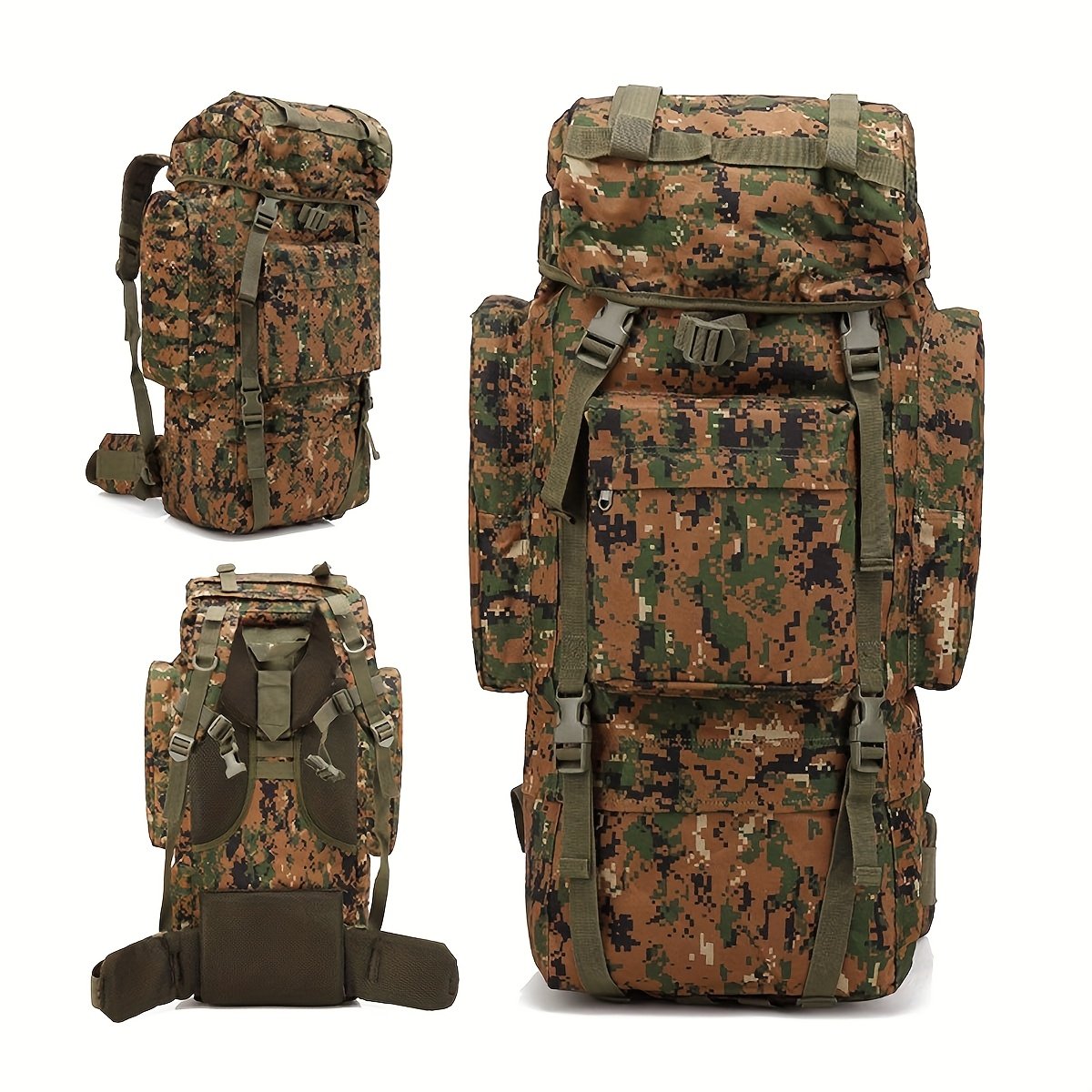 Outdoor Travel Backpack, Large Capacity Sports Camping Backpack, Unisex Laptop Bag with Shoe Compartment, Book Bag, Computer Backpack for Travel, Business, and Casual Use, Easter Valentine's Day Gift - Image 9