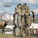 Realtree EDGE hunting backpack with vertical arrow quiver slots shown in alpine meadow setting