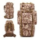 Desert digital hunting backpack with pixelated camo and heavy-duty backpack straps