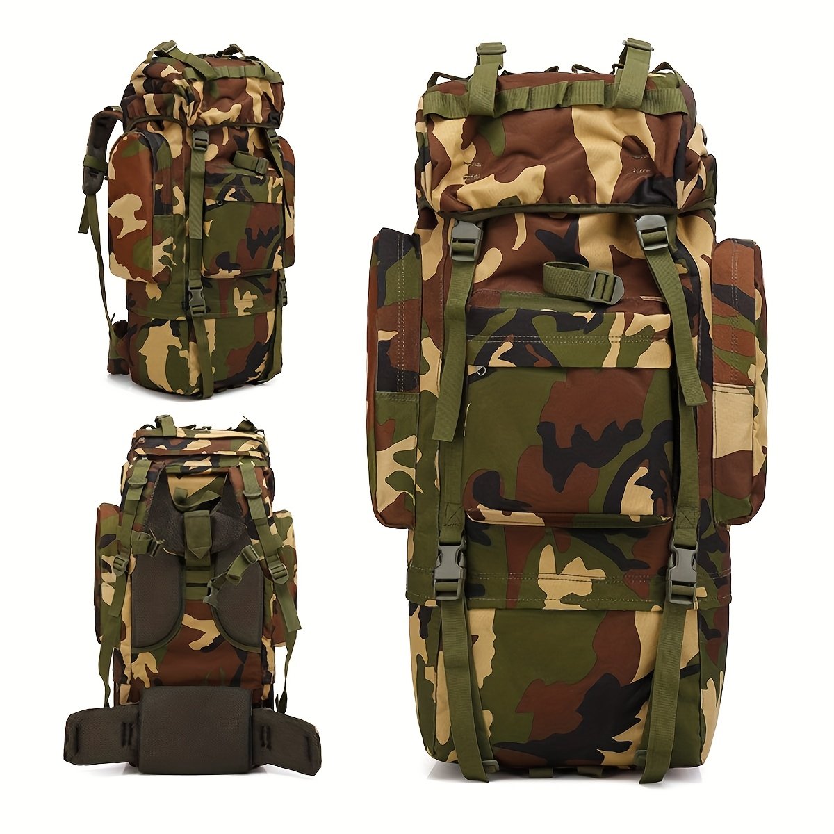 Outdoor Travel Backpack, Large Capacity Sports Camping Backpack, Unisex Laptop Bag with Shoe Compartment, Book Bag, Computer Backpack for Travel, Business, and Casual Use, Easter Valentine's Day Gift - Image 8