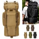 Extra-large hunting backpack in pixelated digital camo with compression straps