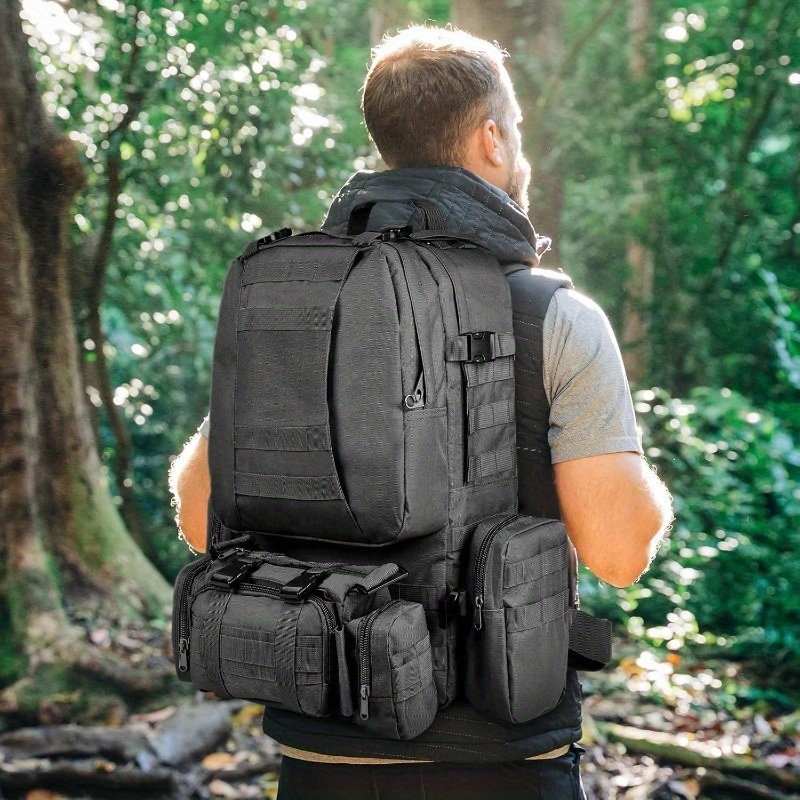 Big Game Hunting Backpack Black Tactical MOLLE Modular - Image 8