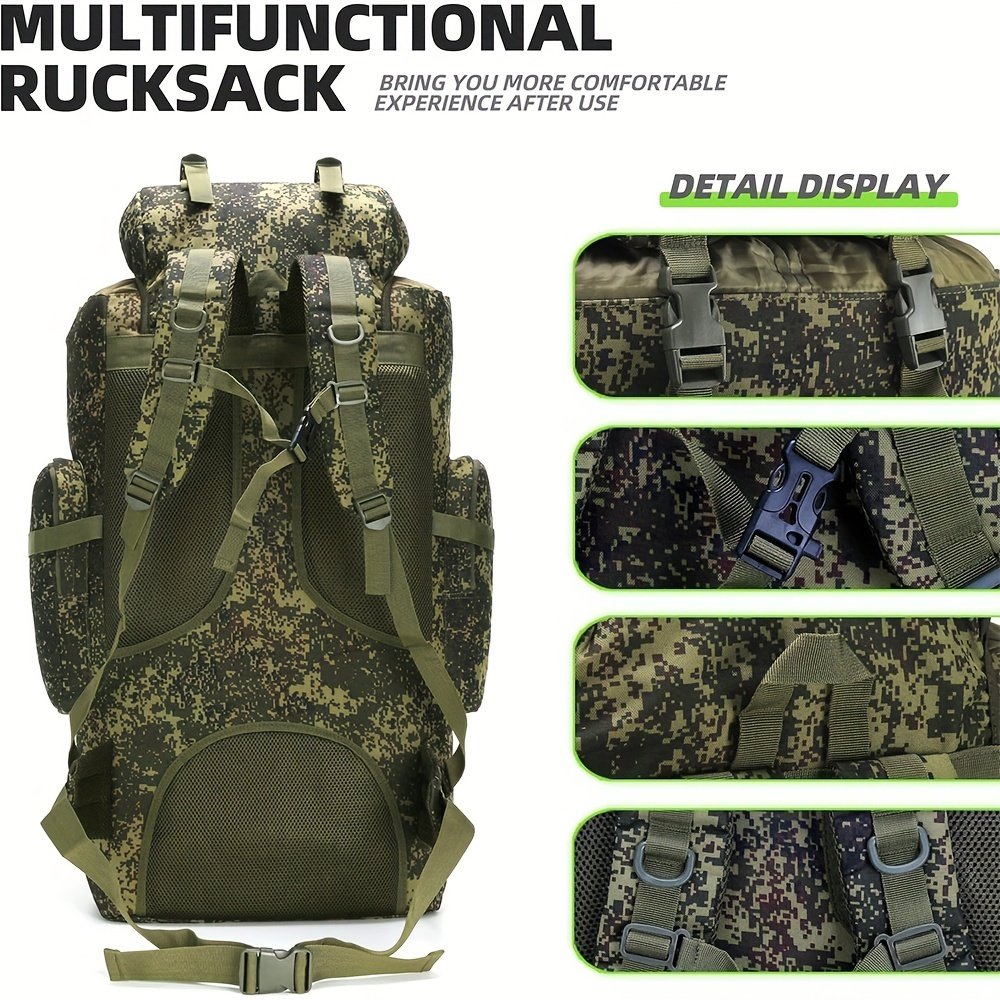 Rear suspension view of modular hunter backpack showing padded mesh back panel and load lifters