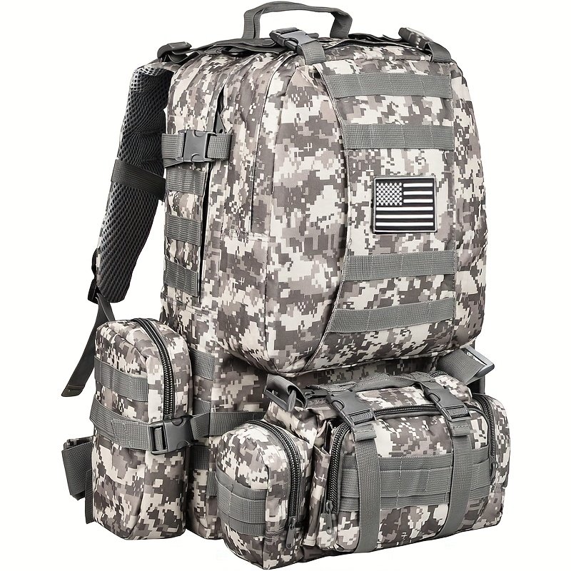 Rear profile of solid black hunting backpack showing back panel and strap geometry