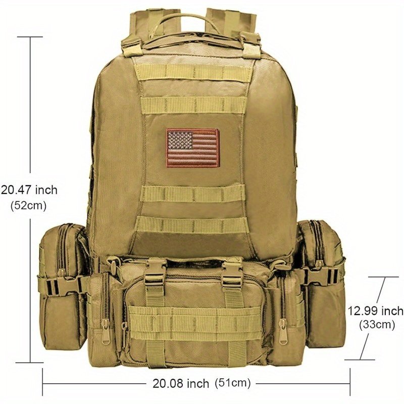 Big Game Hunting Backpack Black Tactical MOLLE Modular - Image 12