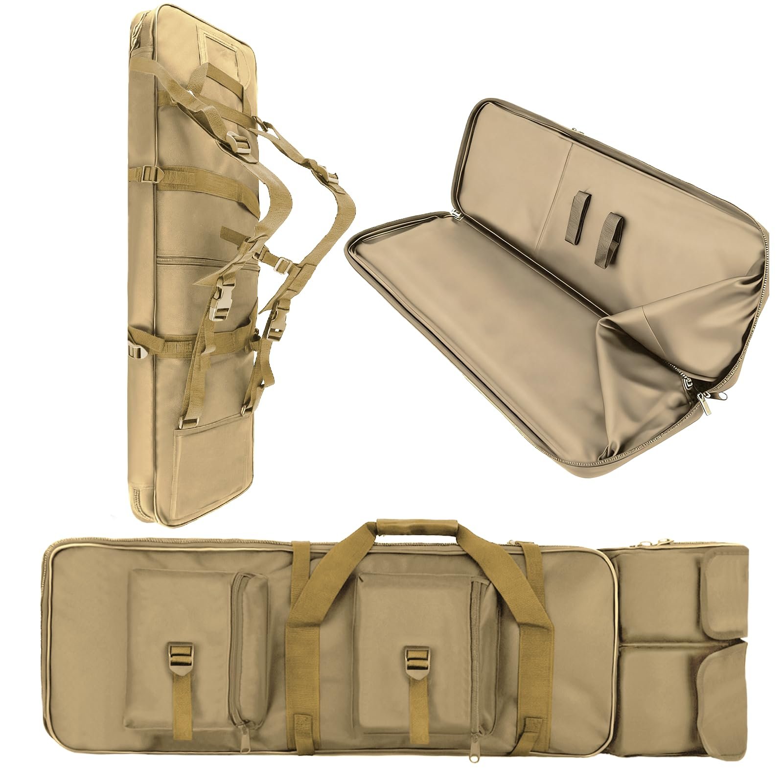 Deer Hunting Backpack Soft Rifle Case Woodland Camo - Image 7